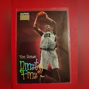 Tim Duncan Ninety Fine 1998-99 Skybox Premium #206 NBA San Antonio Spurs Card